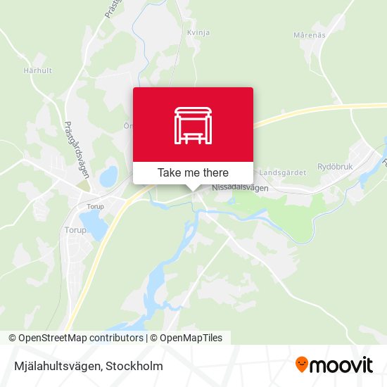Mjälahultsvägen map