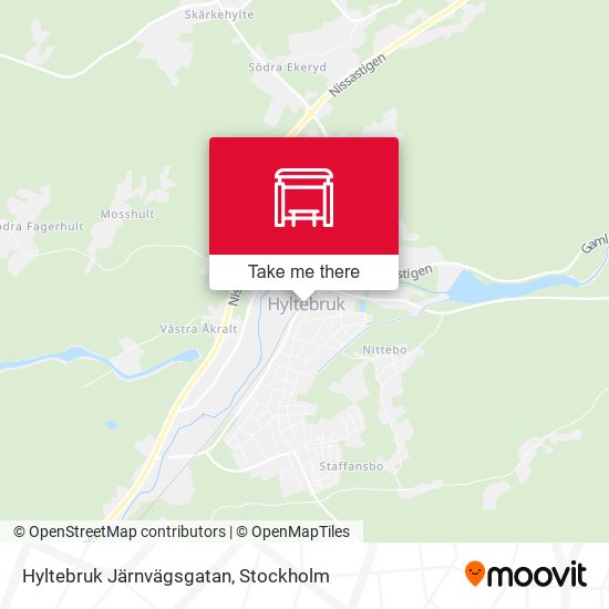 Hyltebruk Järnvägsgatan map