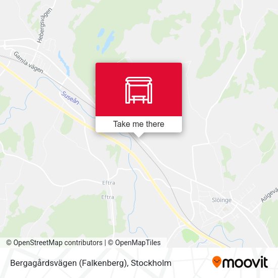 Bergagårdsvägen (Falkenberg) map