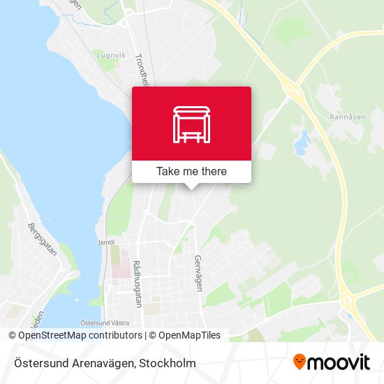 Östersund Arenavägen map