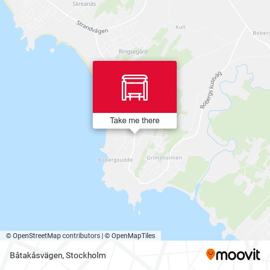 Båtakåsvägen map