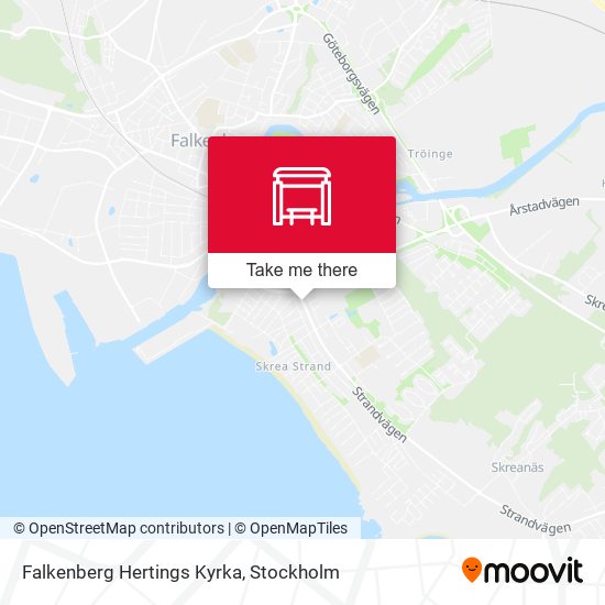 Falkenberg Hertings Kyrka map