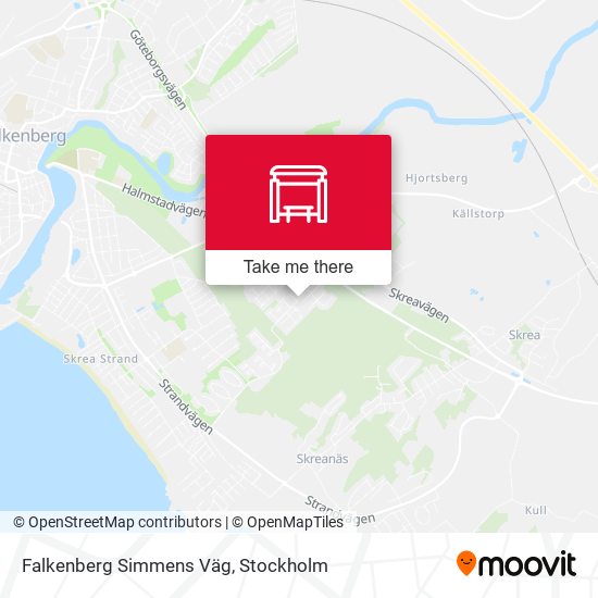Falkenberg Simmens Väg map