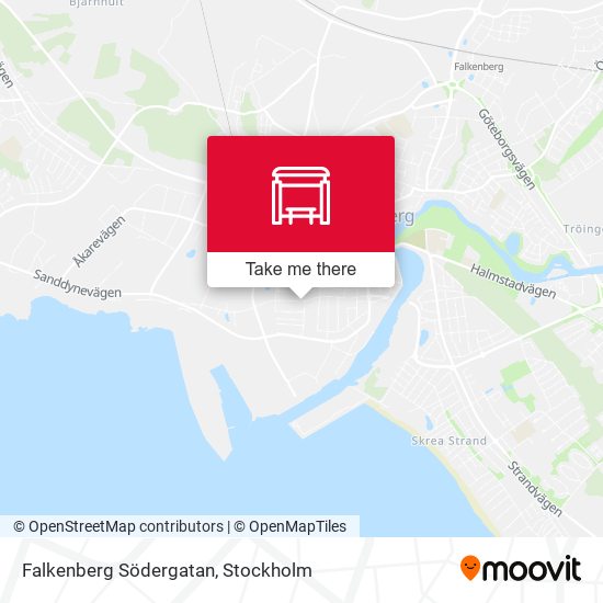 Falkenberg Södergatan map
