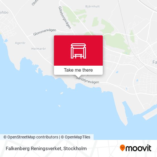 Falkenberg Reningsverket map
