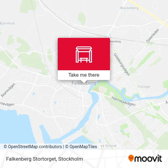 Falkenberg Stortorget map