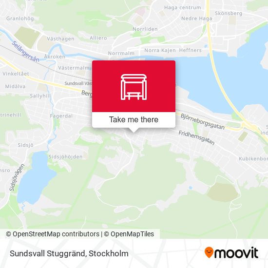 Sundsvall Stuggränd map