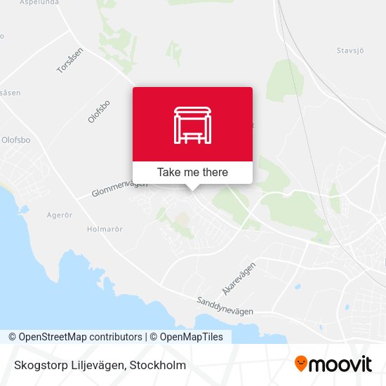 Skogstorp Liljevägen map