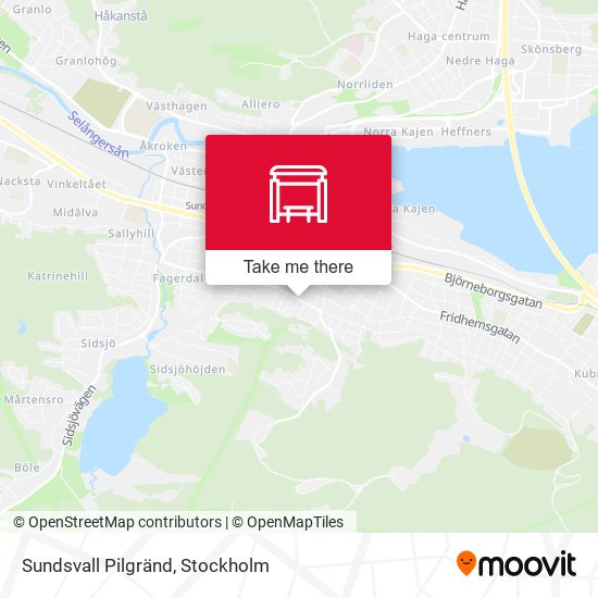 Sundsvall Pilgränd map