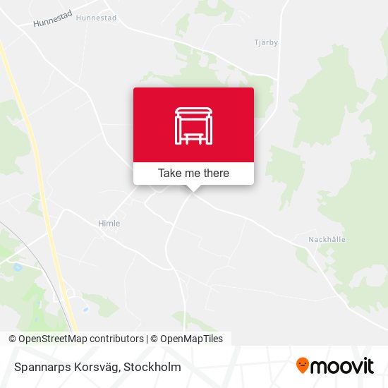 Spannarps Korsväg map
