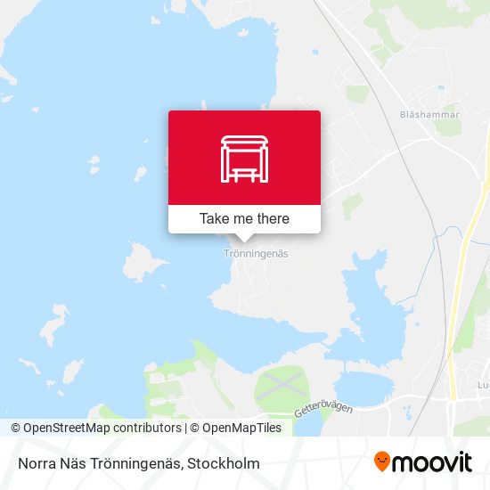 Norra Näs Trönningenäs map