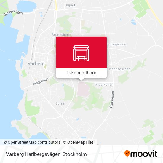 Varberg Karlbergsvägen map