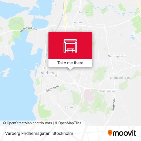 Varberg Fridhemsgatan map