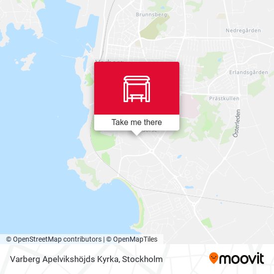 Varberg Apelvikshöjds Kyrka map