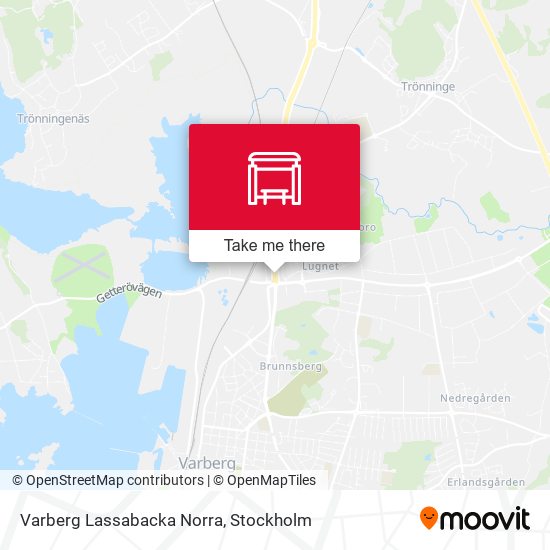 Varberg Lassabacka Norra map