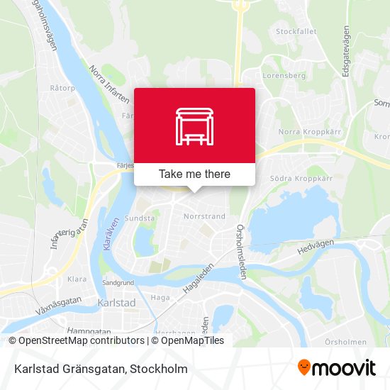 Karlstad Gränsgatan map