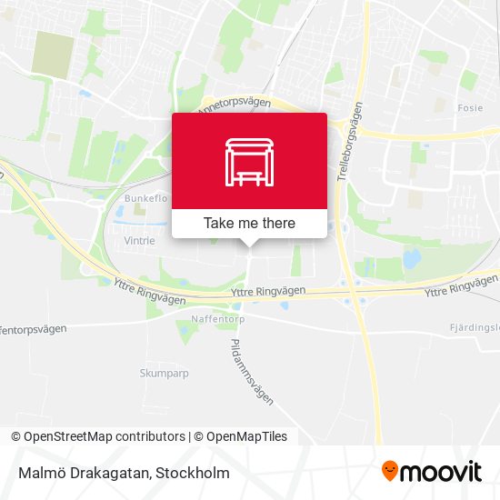 Malmö Drakagatan map