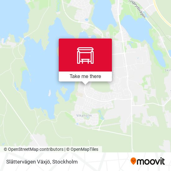 Slåttervägen Växjö map