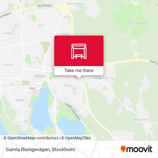 Gamla Risingevägen map