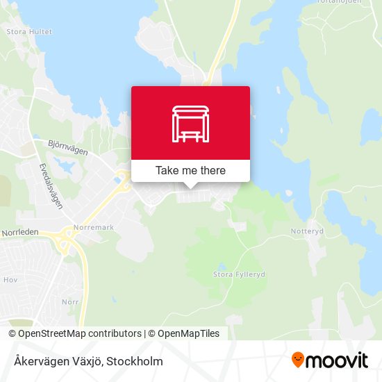 Åkervägen Växjö map