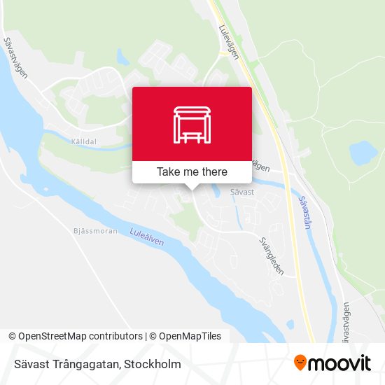Sävast Trångagatan map