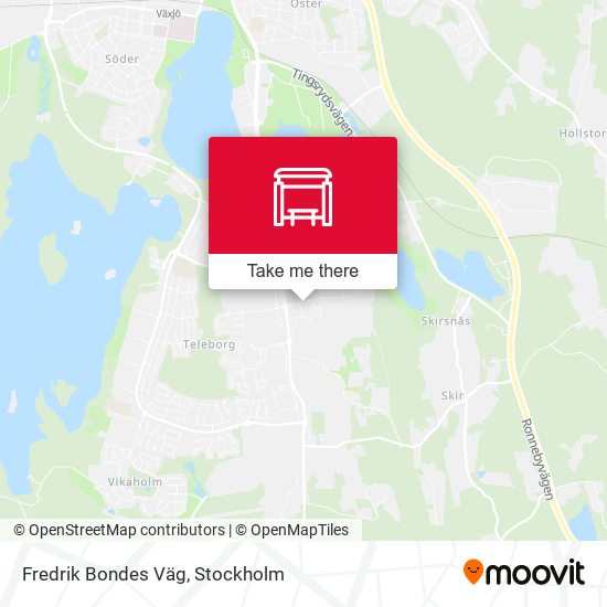 Fredrik Bondes Väg map