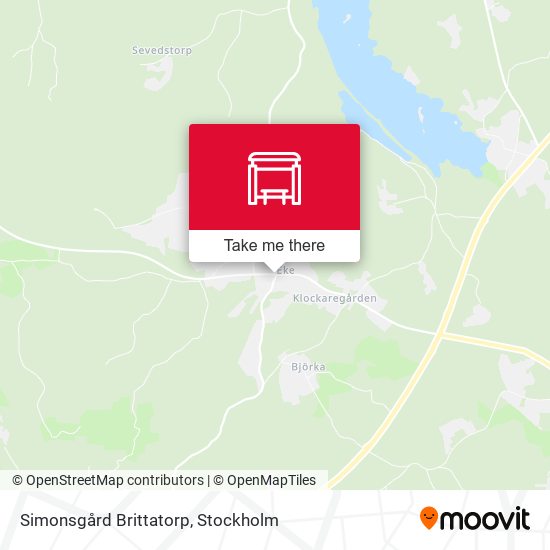 Simonsgård Brittatorp map