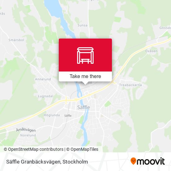 Säffle Granbäcksvägen map