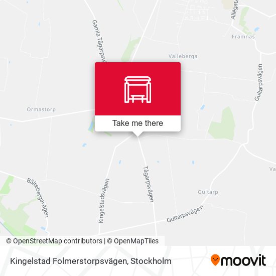 Kingelstad Folmerstorpsvägen map