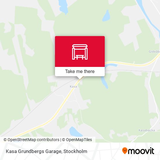 Kasa Grundbergs Garage map