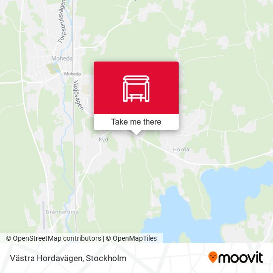Västra Hordavägen map
