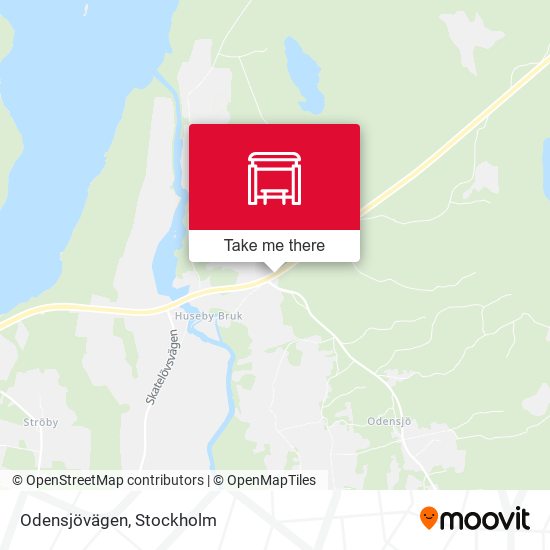Odensjövägen map