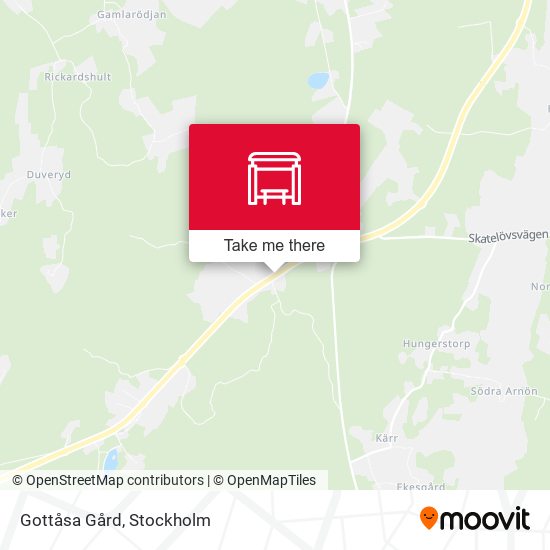 Gottåsa Gård map