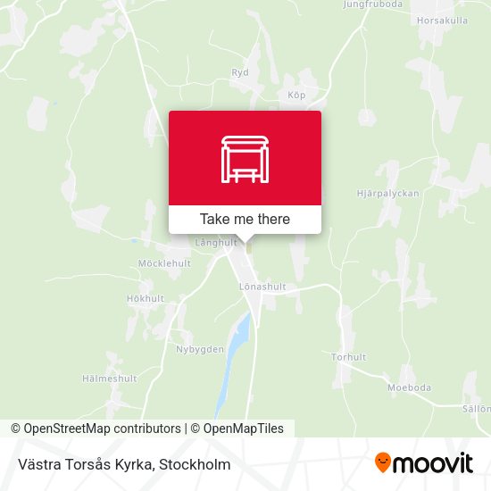 Västra Torsås Kyrka map