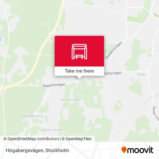 Högabergsvägen map