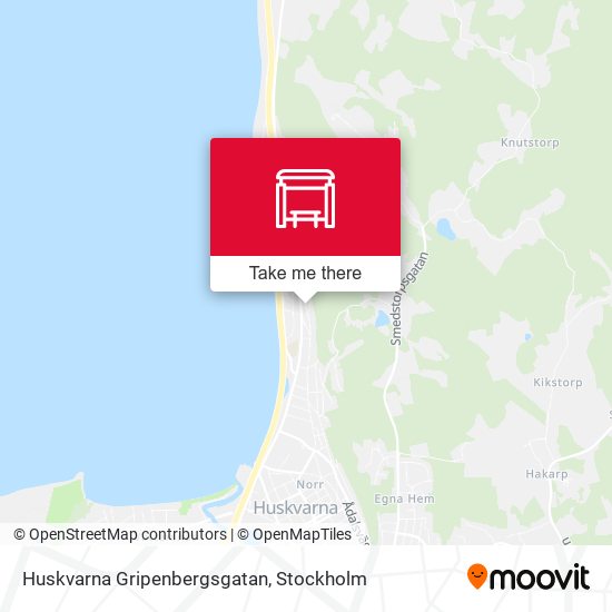 Huskvarna Gripenbergsgatan map