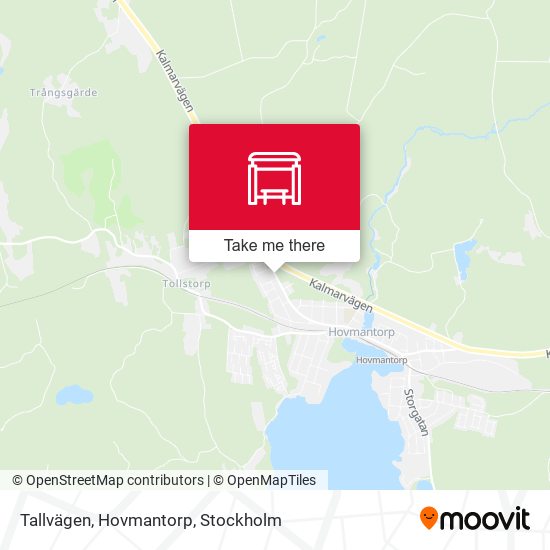 Tallvägen, Hovmantorp map