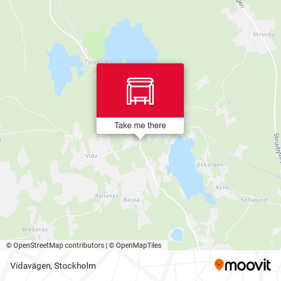 Vidavägen map