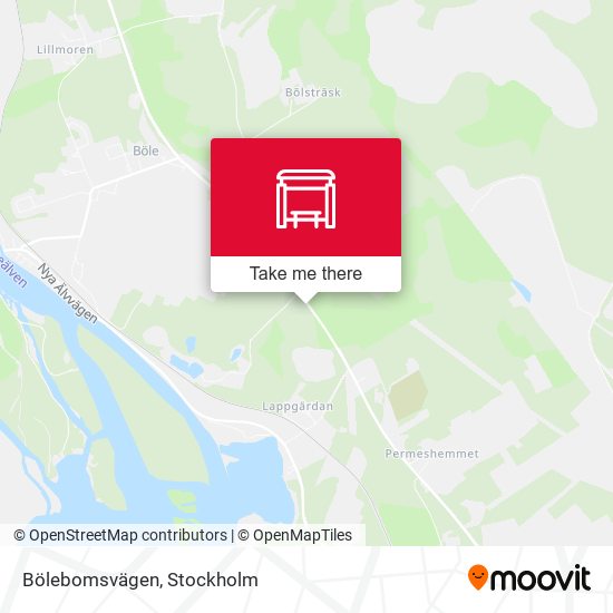 Bölebomsvägen map