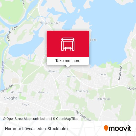 Hammar Lövnäsleden map