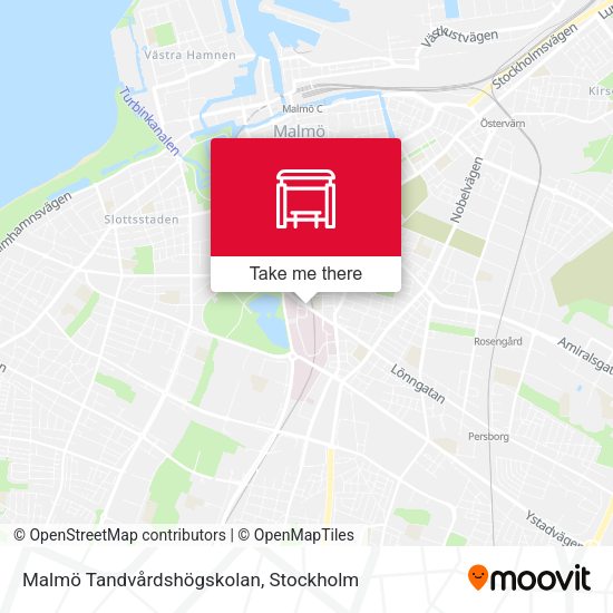Malmö Tandvårdshögskolan map