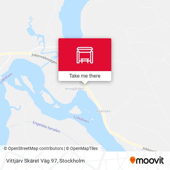 Vittjärv Skäret Väg 97 map