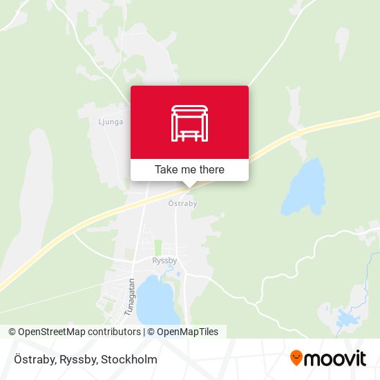 Östraby, Ryssby map