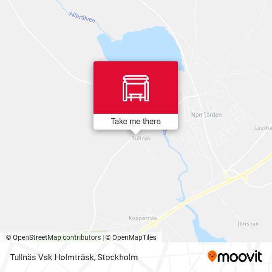 Tullnäs Vsk Holmträsk map