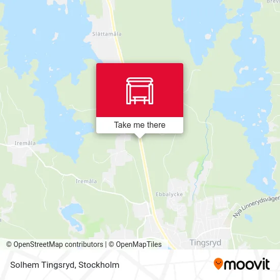 Solhem Tingsryd map