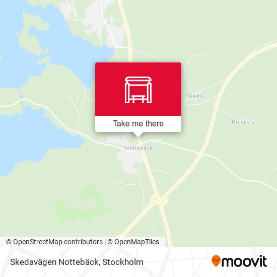 Skedavägen Nottebäck map