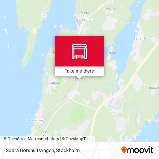 Södra Borshultsvägen map
