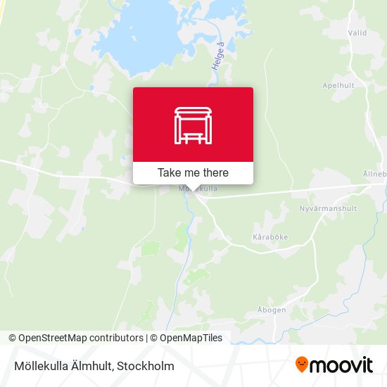 Möllekulla Älmhult map