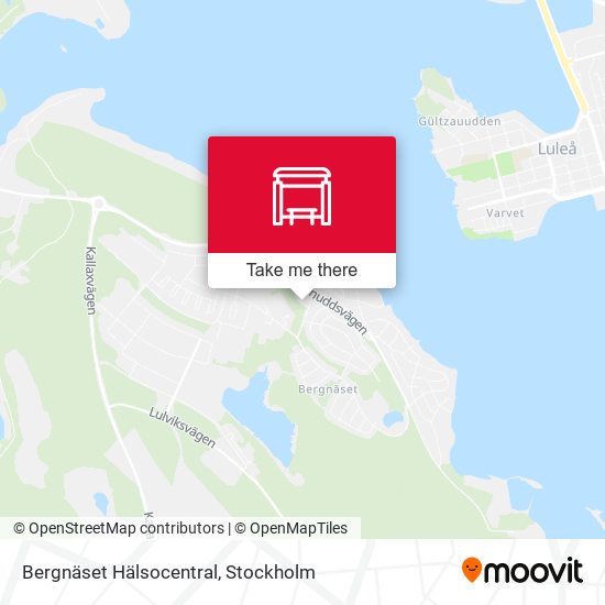 Bergnäset Hälsocentral map