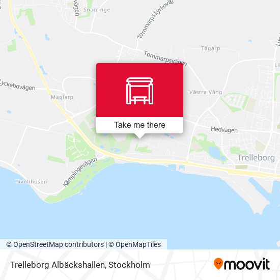 Trelleborg Albäckshallen map